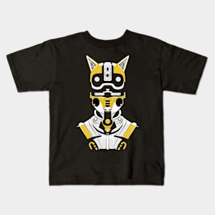 Cyberpunk Cat Samurai Kids T-Shirt